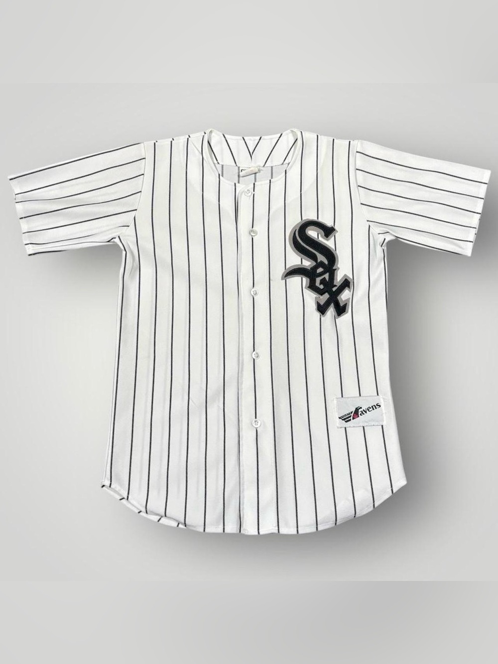 Vintage 1990s Chicago White Sox Ravens MLB Baseball Jersey White Size Small